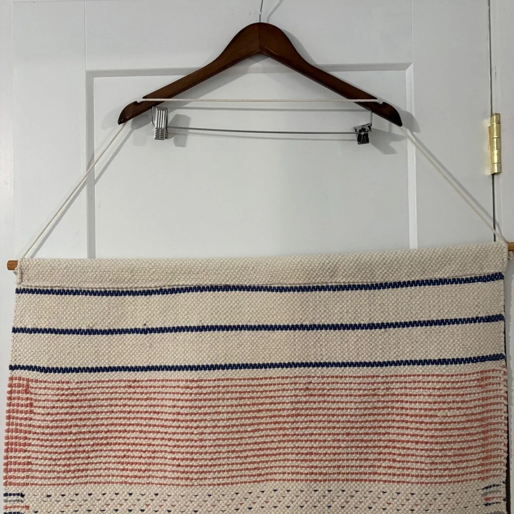 Boho Woven Wall Hanging Tassel Fringe Shaggy Diamond Tufted Textile‎ Art 28x48